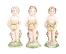 SET OF THREE HOCHST FIGURINES / CHERUBS