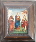 19TH CENTURY ECCLESIASTICAL OIL ON BOARD