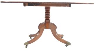 19TH CENTURY REGENCY & WALNUT TILT TOP TABLE
