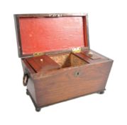 WITHDRAWN LARGE 19TH CENTURY REGENCY TEA CADDY