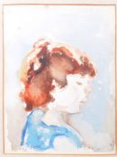 DORIAN LEVINE (20TH CENTURY) PORTRAIT STUDY OF A YOUNG BOY