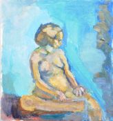 DORIAN LEVINE (20TH CENTURY) PORTRAIT STUDY OF A FEMALE NUDE