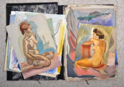 DORIAN LEVINE (20TH CENTURY) FOLIO COLLECTION OF PORTRAIT NUDES