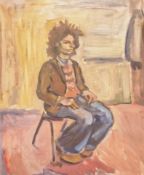 DORIAN LEVINE (20TH CENTURY) PORTRAIT STUDY OF A GENT
