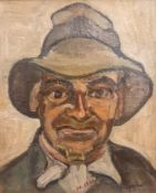 DORIAN LEVINE (20TH CENTURY) PORTRAIT STUDY OF A MAN