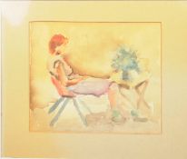 DORIAN LEVINE (20TH CENTURY) PORTRAIT STUDY OF A YOUNG LADY