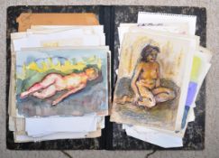 DORIAN LEVINE (20TH CENTURY) FOLIO COLLECTION OF PORTRAIT NUDES