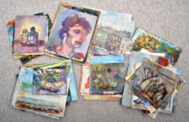 DORIAN LEVINE (20TH CENTURY) COLLECTION OF PORTRAIT STUDIES & WORKS