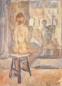 DORIAN LEVINE (20TH CENTURY) PORTRAIT STUDY OF THE HUMAN FORM
