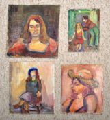 DORIAN LEVINE (20TH CENTURY) COLLECTION OF PORTRAIT STUDIES OF LADIES