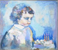 DORIAN LEVINE (20TH CENTURY) PORTRAIT STUDY OF A YOUNG CHILD