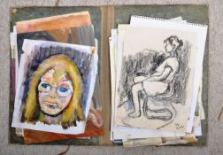 DORIAN LEVINE (20TH CENTURY) FOLIO COLLECTION OF PORTRAIT NUDES