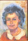 DORIAN LEVINE (20TH CENTURY) PORTRAIT STUDY OF A YOUNG LADY