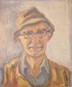 DORIAN LEVINE (20TH CENTURY) PORTRAIT STUDY OF A GENTLEMAN