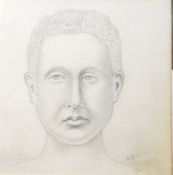 DORIAN LEVINE (20TH CENTURY) PENCIL PORTRAIT STUDY OF A BOY