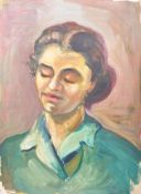 DORIAN LEVINE (20TH CENTURY) PORTRAIT STUDY OF A LADY