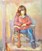 DORIAN LEVINE (20TH CENTURY) PORTRAIT STUDY OF A LADY