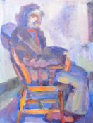 DORIAN LEVINE (20TH CENTURY) PORTRAIT STUDY OF AN ELDERLY GENT