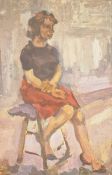 DORIAN LEVINE (20TH CENTURY) PORTRAIT STUDY OF A WOMAN
