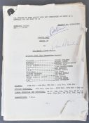 ESTATE OF BOB BAKER - DOCTOR WHO - BAKER'S PERSONAL SCRIPT