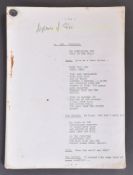 ESTATE OF BOB BAKER - DOCTOR WHO - BAKER'S PERSONAL SCRIPT