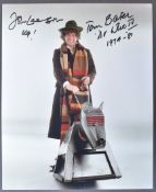 DOCTOR WHO - TOM BAKER & JOHN LEESON - AUTOGRAPHED 8X10