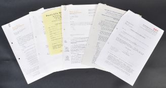 ESTATE OF BOB BAKER - DOCTOR WHO - ORIGINAL CONTRACTS