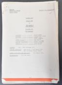 ESTATE OF BOB BAKER - DOCTOR WHO - BAKER'S PERSONAL SCRIPT