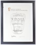 ESTATE OF BOB BAKER - WALLACE & GROMIT - BAFTA CERTIFICATE