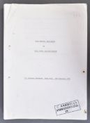 ESTATE OF BOB BAKER - WALLACE & GROMIT - ORIGINAL DRAFT SCRIPT
