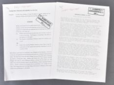 ESTATE OF BOB BAKER - WALLACE & GROMIT - PRODUCTION DOCUMENTS