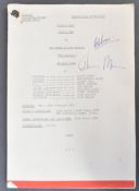 ESTATE OF BOB BAKER - DOCTOR WHO - BAKER'S PERSONAL SCRIPT