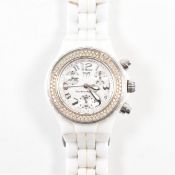 TECHNO MARINE DIAMOND SET CERAMIC & STAINLESS STEEL WRIST WATCH