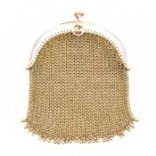 VINTAGE GOLD SOVEREIGN MESH PURSE