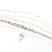 COLLECTION OF AURORA BOREALIS BEAD NECKLACES