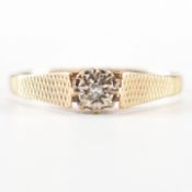 HALLMARKED 9CT GOLD & DIAMOND RING