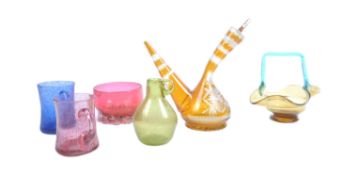 COLLECTION OF STUDIO ART GLASS - BOHEMIAN ART GLASS WARES