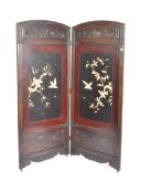 EARLY 20TH CENTURY JAPANESE TWO PANEL SHIBAYAMA SCREEN