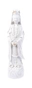 LARGE 20TH CENTURY CHINESE BLANC DE CHINE DEHUA FIGURINE