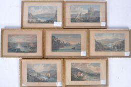 SEVEN NINETEENTH CENTURY ENGRAVINGS OF PEMBROKESHIRE