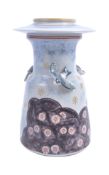 EARLY 20TH CENTURY STUDIO ART POTTERY ASIATIC VASE