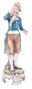 19TH CENTURY LARGE CONTINENTAL PORCELAIN TALL FIGURINE