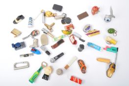 LARGE COLLECTION OF VINTAGE NOVELTY THEMED CIGARETTE LIGHTERS