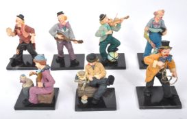 RESIN CLOWN FIGURINES - COLLECTION OF HAND PAINTED STATUES