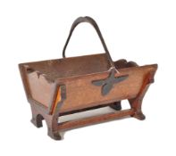 19TH CENTURY OAK LIBRARY BOOK TROUGH