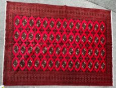 20TH CENTURY NORTH EAST PERSIAN TURKOMAN FLOOR CARPET