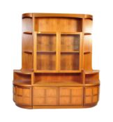 VINTAGE CIRCA 1970S TEAK NATHAN SQUARES WALL UNIT BOOKCASE