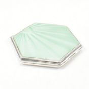 HALLMARKED SILVER & GUILLOCHE ENAMEL