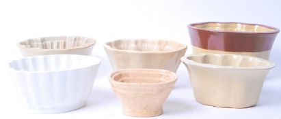 COLLECTION OF ASSORTED 19TH CENTURY & LATER GLAZED JELLY MOULDS