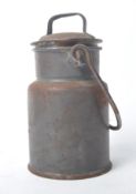 ANTIQUE METAL LIDDED MILK PAIL